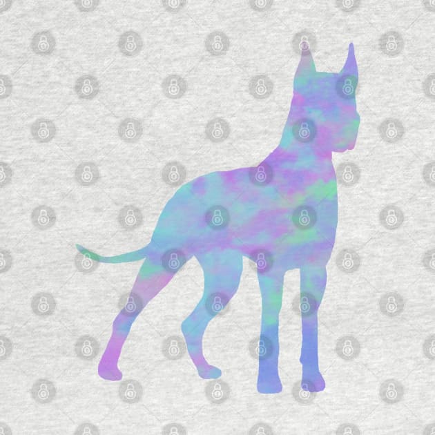 Rainbow Pastel Great Dane by TrapperWeasel